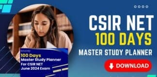 CSIR NET 100 Days Study Planner