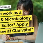 Biotech & Microbiology Content Editor Job at Clarivate, Apply Online "Want to work as a Biotech & Microbiology Content Editor? Apply online now at Clarivate!"