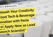 "Unleash Your Creativity in Food Tech & Beverage Innovation with Parle Agro! Apply Now as Lead Research Scientist"