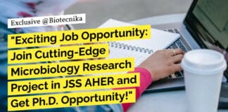 "Exciting Job Opportunity: Join Cutting-Edge Microbiology Research Project in JSS AHER and Get Ph.D. Opportunity!"