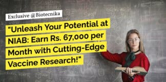 "Unleash Your Potential at NIAB: Earn Rs. 67,000 per Month with Cutting-Edge Vaccine Research!"