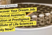 ILS Bhubaneswar Bioinformatics Vacancy, Life Sciences, Biotech & Biochem Job With Rs. 45,000 pm Pay, Apply Online