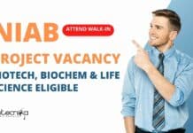 Govt NIAB Project Vacancy