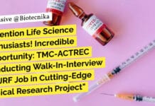 "Attention Life Science Enthusiasts! Incredible Opportunity: TMC-ACTREC Conducting Walk-In-Interview for JRF Job in Cutting-Edge Clinical Research Project"