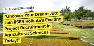 "Uncover Your Dream Job: Join IISER Kolkata's Exciting Project Recruitment in Agricultural Sciences Today!"