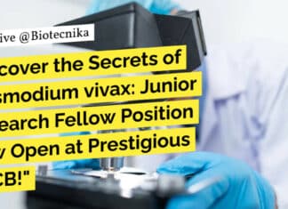 RGCB JRF Recruitment For MSc Life Sciences – Apply Online "Uncover the Secrets of Plasmodium vivax: Junior Research Fellow Position Now Open at Prestigious RGCB!"