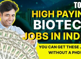 TOP 5 High Paying Biotech Jobs in India! No PhD Required! TOP 5 High Paying Biotech Jobs in India! No PhD Required!