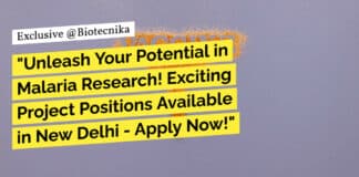 "Unleash Your Potential in Malaria Research! Exciting Project Positions Available in New Delhi - Apply Now!"