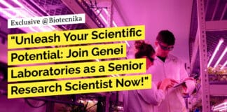 "Unleash Your Scientific Potential: Join Genei Laboratories as a Senior Research Scientist Now!"