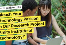 "Unleash Your Biotechnology Passion: Join Our Research Project at Amity Institute of Biotechnology!"