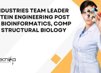 PI Industries Team Leader Protein Engineering Post For Bioinformatics, Comp Bio, Structural Biology PI Industries Team Leader Protein