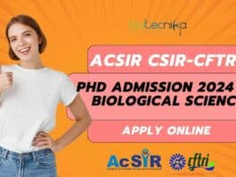 PhD Admission 2024 For Biological Sciences