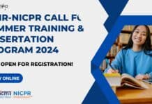 ICMR-NICPR Summer Training