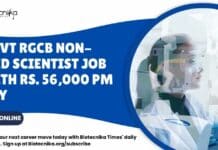 Govt RGCB Non-Med Scientist Job