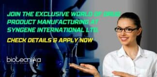 Syngene Drug Product Manufacturing