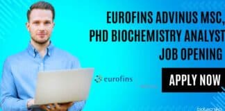 Eurofins Advinus Analyst Job