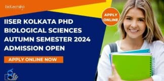IISER-K PhD 2024 Admission Autumn