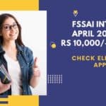 FSSAI Internship April 2024