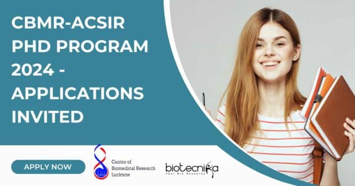 CBMR-ACSIR PhD Program 2024