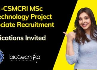 CSIR-CSMCRI MSc Biotechnology Project