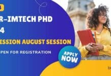CSIR-IMTECH PhD 2024 Admission