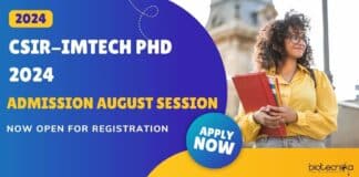 CSIR-IMTECH PhD 2024 Admission