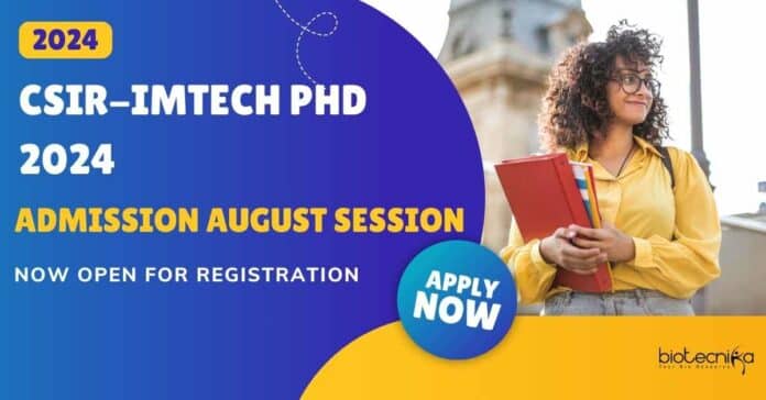 CSIR-IMTECH PhD 2024 Admission
