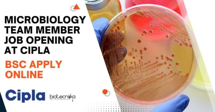 Microbiology Team Member Job Opening