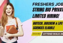 Freshers Walk-In-Interview