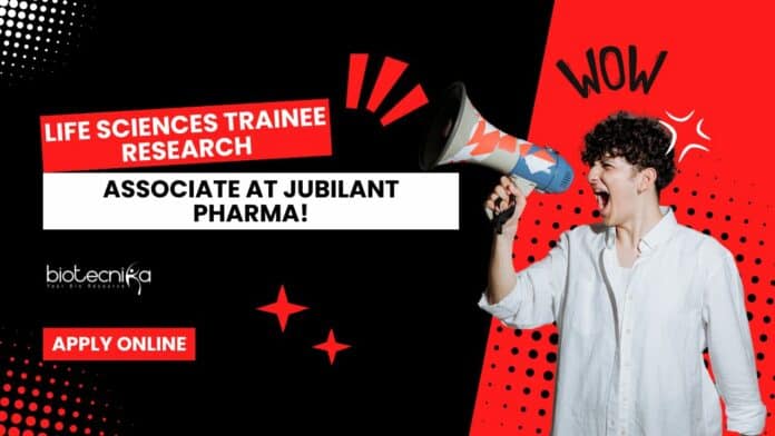 Jubilant Pharma Trainee Vacancies