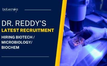 Dr Reddy's Latest Biotech Job