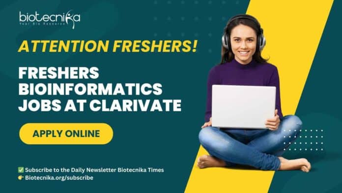 Freshers Bioinformatics Jobs