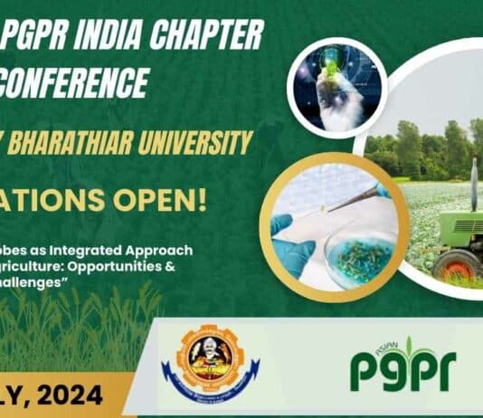 9th Asian PGPR India Chapter National Conference at Bharathiar University - Registrations Open!