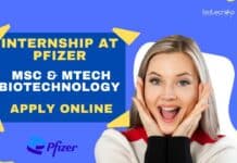 Biotechnology Internship at Pfizer