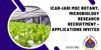 ICAR-IARI MSc Botany Jobs