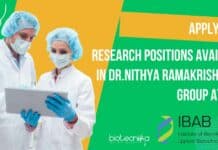 IBAB Research Positions Biology