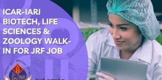 ICAR-IARI Zoology JRF Job
