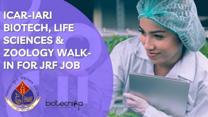 ICAR-IARI Zoology JRF Job