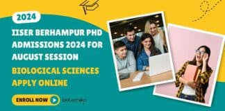 IISER Berhampur PhD 2024