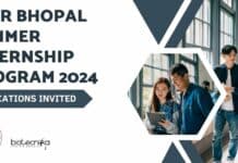 IISER Bhopal Summer Internship Program 2024
