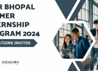 IISER Bhopal Summer Internship Program 2024