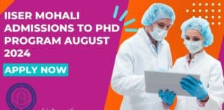 IISER Mohali 2024 Admission