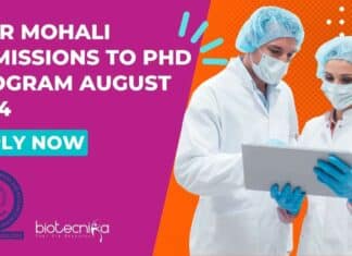 IISER Mohali 2024 Admission