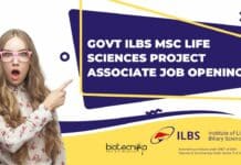 Govt ILBS Project Vacancy Available