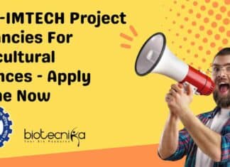 CSIR-IMTECH Project Vacancies For Agricultural Sciences – Apply Online Now CSIR-IMTECH Project Vacancies 2024