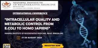 International Conference on “Intracellular Quality and Metabolic Control from E. Coli to HomoSapiens” at MIRM-MAHE Bangalore New