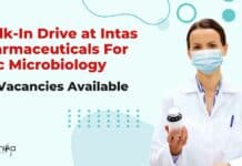 Walk-In Drive at Intas Pharmaceuticals