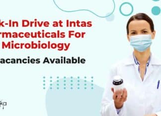 Walk-In Drive at Intas Pharmaceuticals For MSc Microbiology – QC Vacancies Available Walk-In Drive at Intas Pharmaceuticals