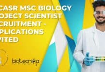JNCASR MSc Biology Project Scientist
