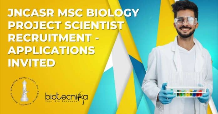 JNCASR MSc Biology Project Scientist